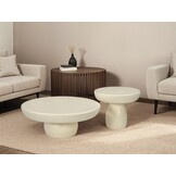 Brix - Salontafel Dune - Ivoor - MDF/Beton - 80 cm