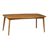 Livingfurn - Eetkamertafel Elias - 200cm-  Klassieke eettafel - Mangohout - Bruin