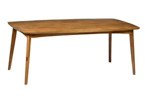Livingfurn - Eetkamertafel Elias - 200cm-  Klassieke eettafel - Mangohout - Bruin