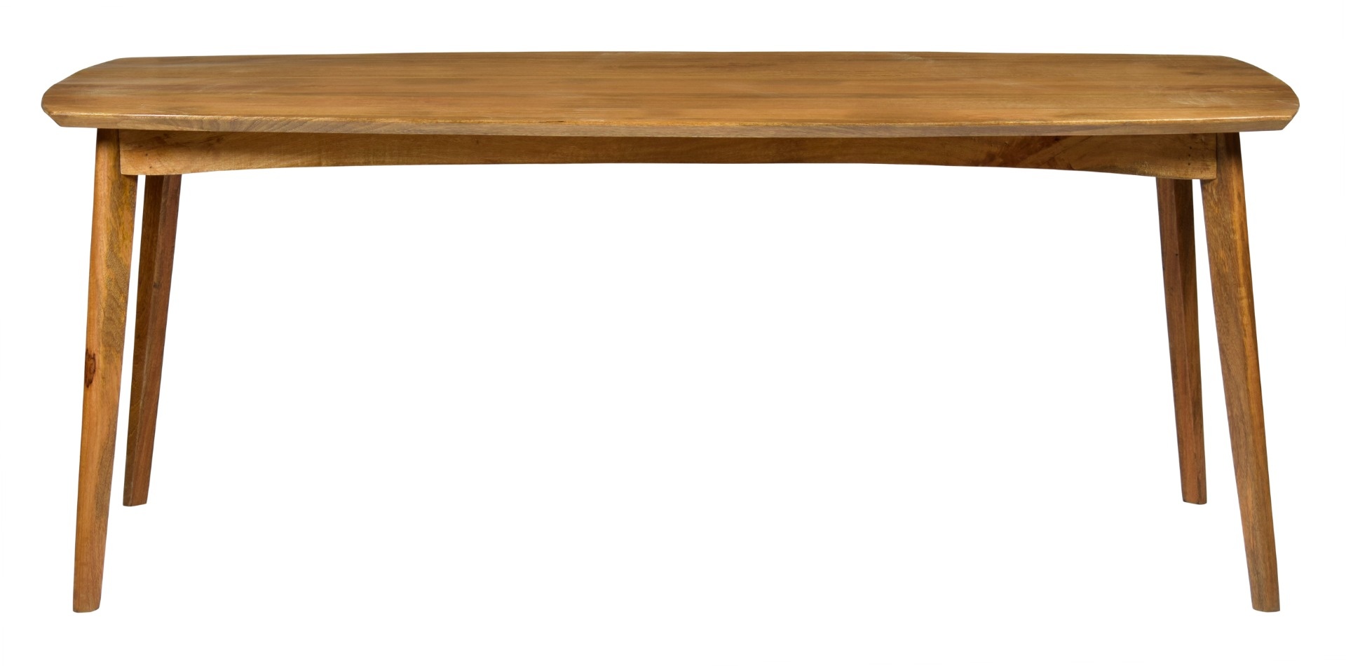 Livingfurn - Eetkamertafel Elias - 200cm-  Klassieke eettafel - Mangohout - Bruin