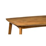 Livingfurn - Eetkamertafel Elias - 200cm-  Klassieke eettafel - Mangohout - Bruin
