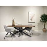 Livingfurn - Eetkamertafel Jesper Danish Oval 210cm - Mangohout