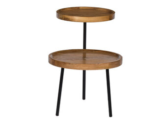 Brix - Bijzettafel Ruby - Mangohout - 45x45x60