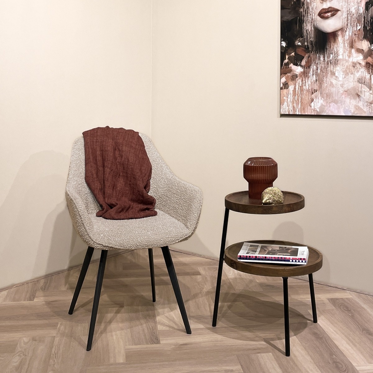 Brix - Bijzettafel Ruby - Mangohout - 45x45x60