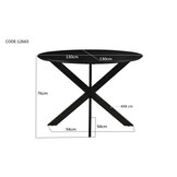 Livingfurn - Ronde Eetkamertafel Oslo - Acasia Hout  - 130