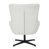 Livingfurn - Fauteuils Naomi Pearl - Wit - Stof