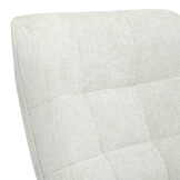 Livingfurn - Fauteuils Naomi Pearl - Wit - Stof