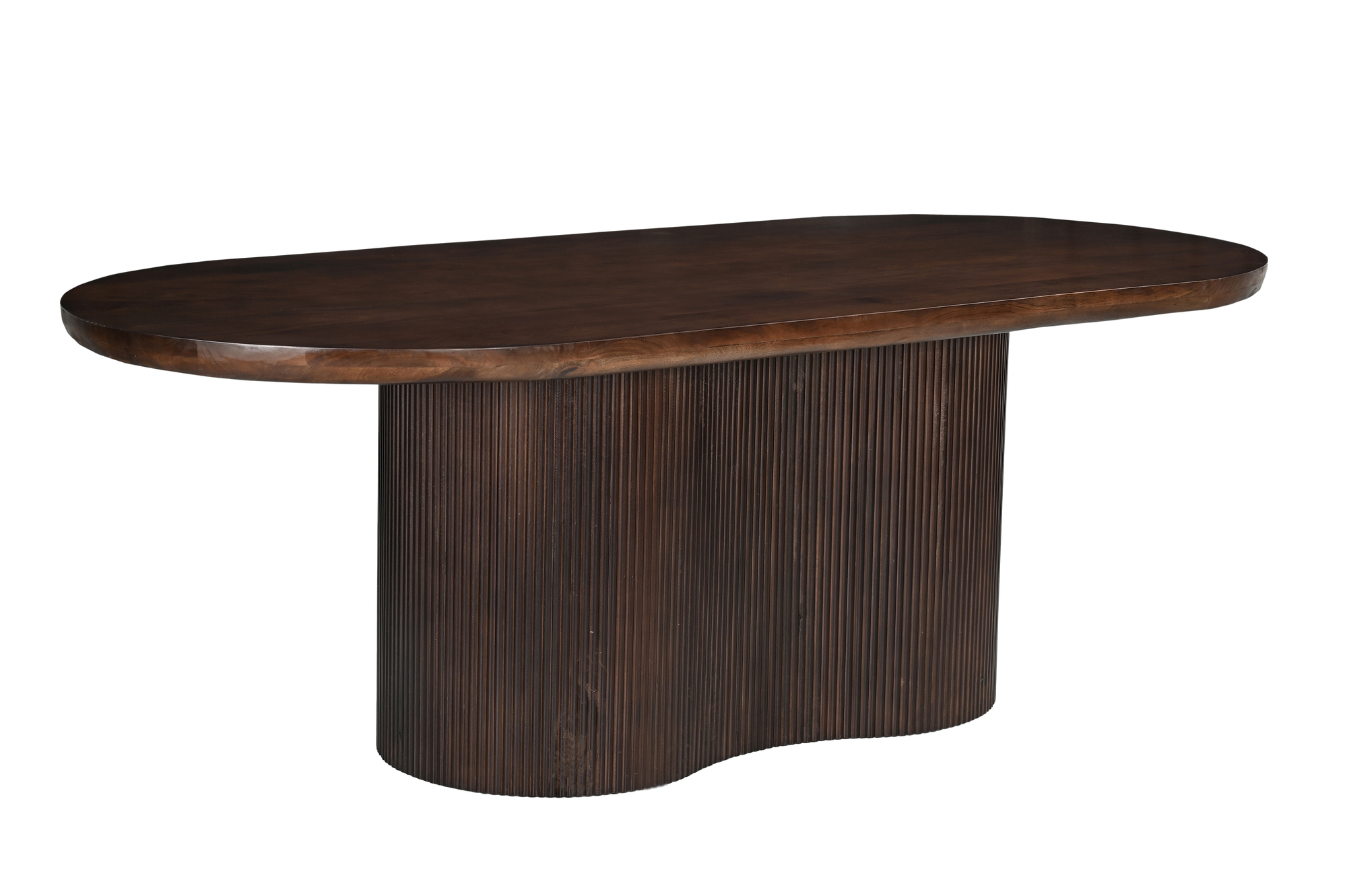Livingfurn - Eetkamertafel Sevilla Brown 300cm - Mangohout