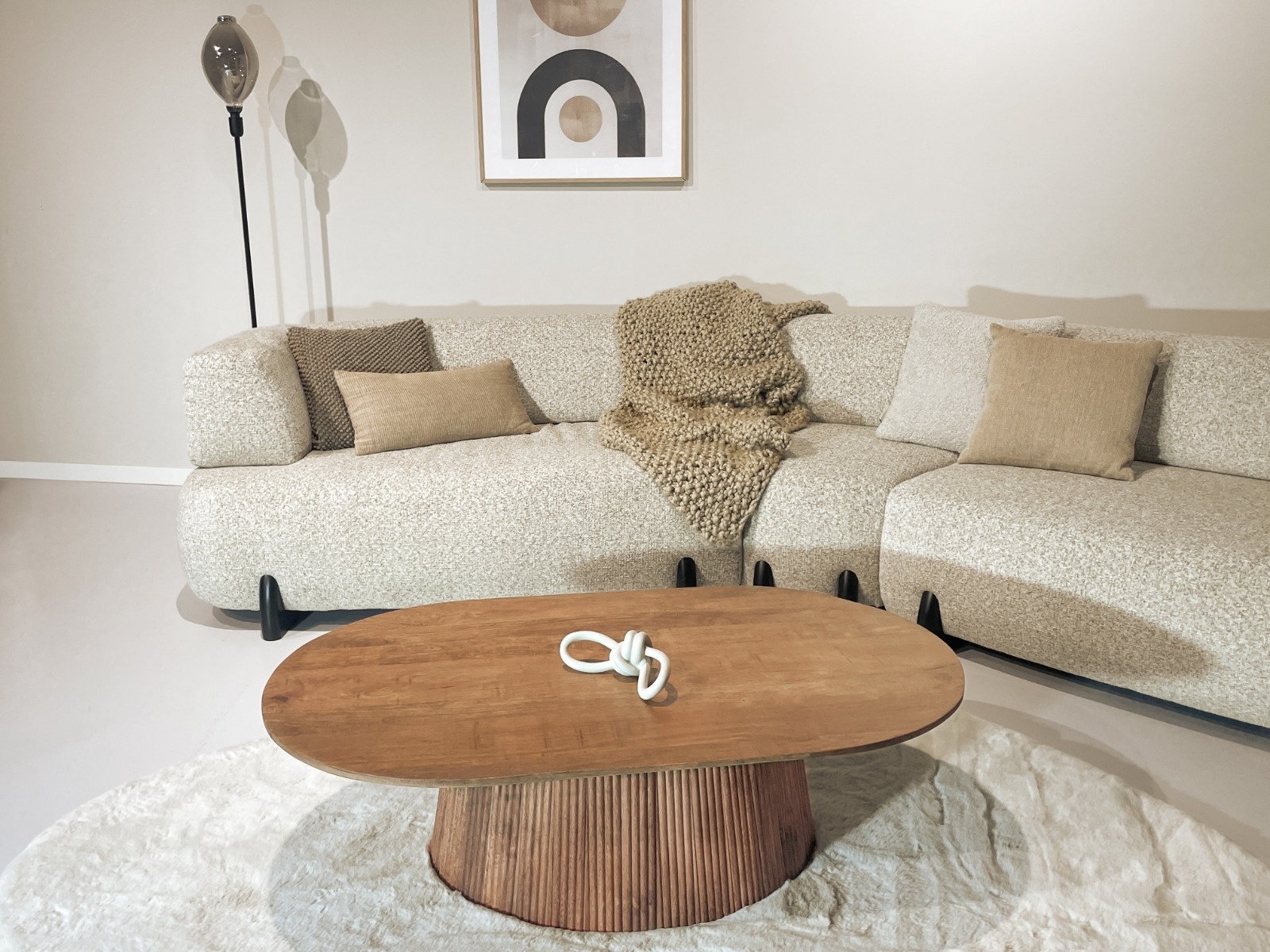 Livingfurn - Salontafel Salvator Oval 120 - Mangohout
