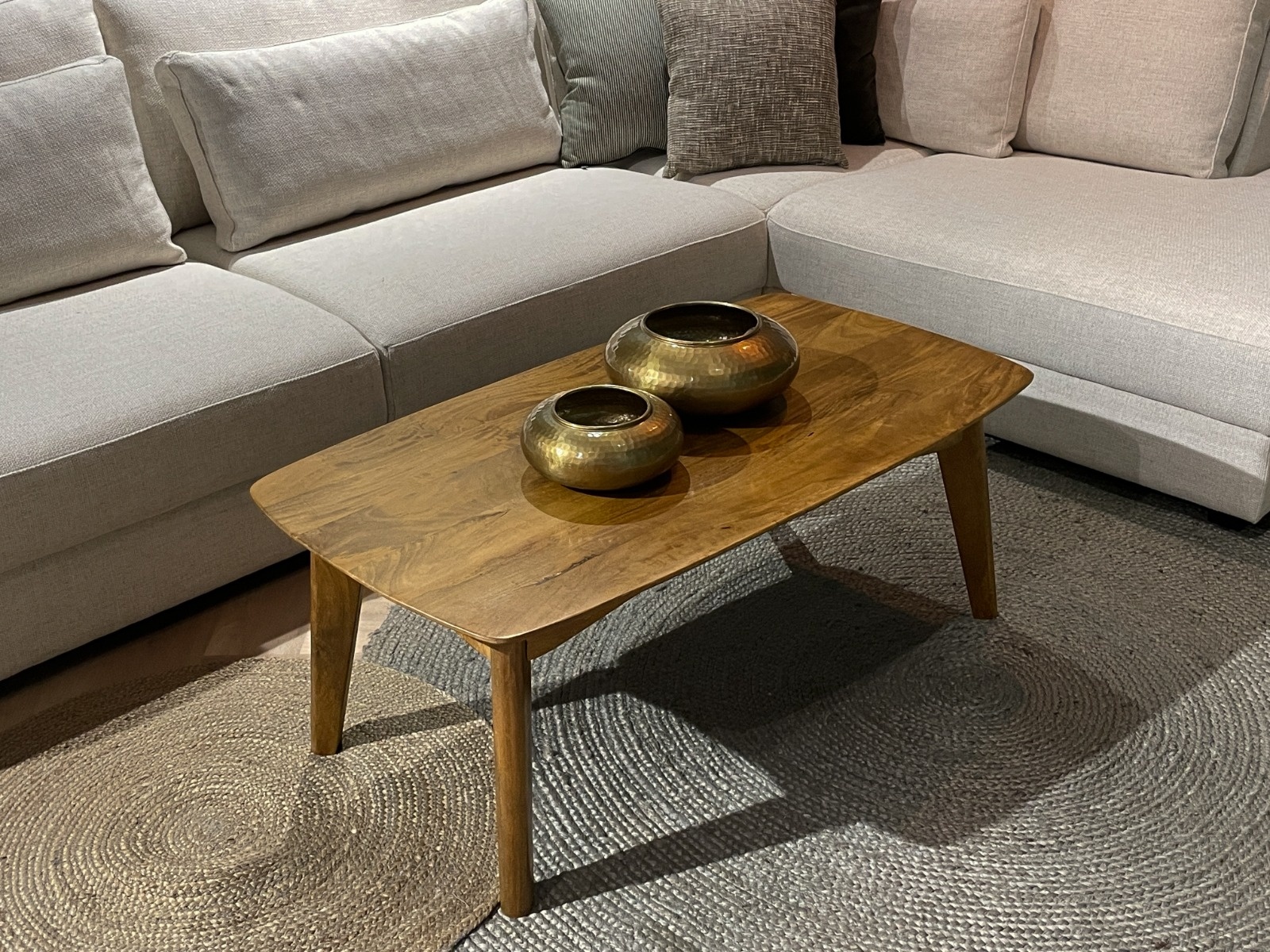 Livingfurn - Salontafel Elias - 60x110x42cm - Mangohout