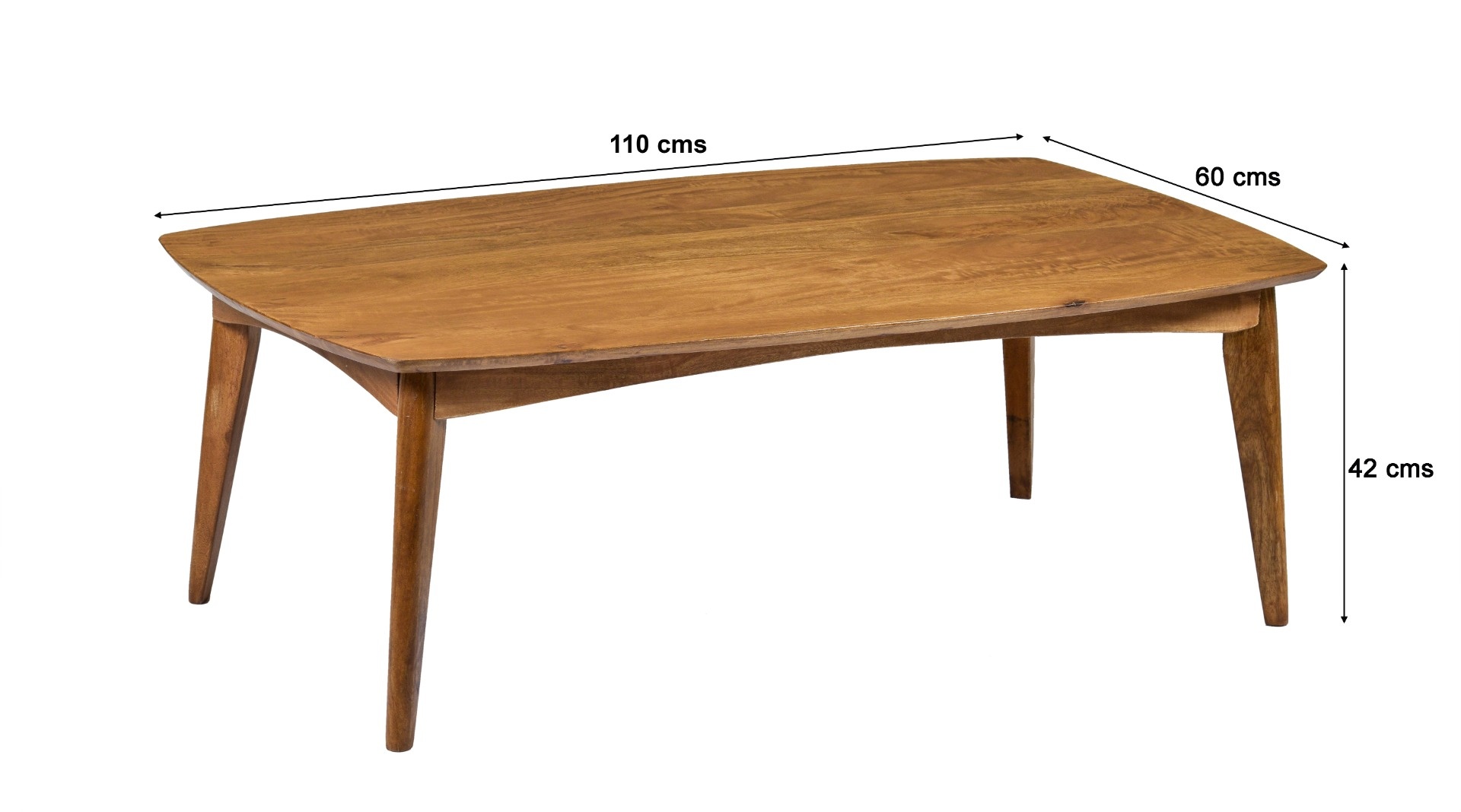 Livingfurn - Salontafel Elias - 60x110x42cm - Mangohout