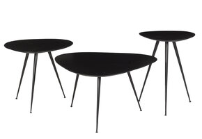 Brix - Salontafel Brix Loua Zwart - 70x70x39 - Mangohout