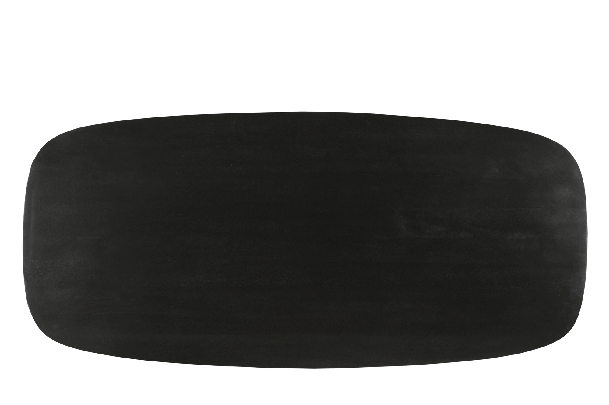 Livingfurn - Eetkamertafel Jesper Danish Oval Black 230cm - Mangohout / Gecoat Staal