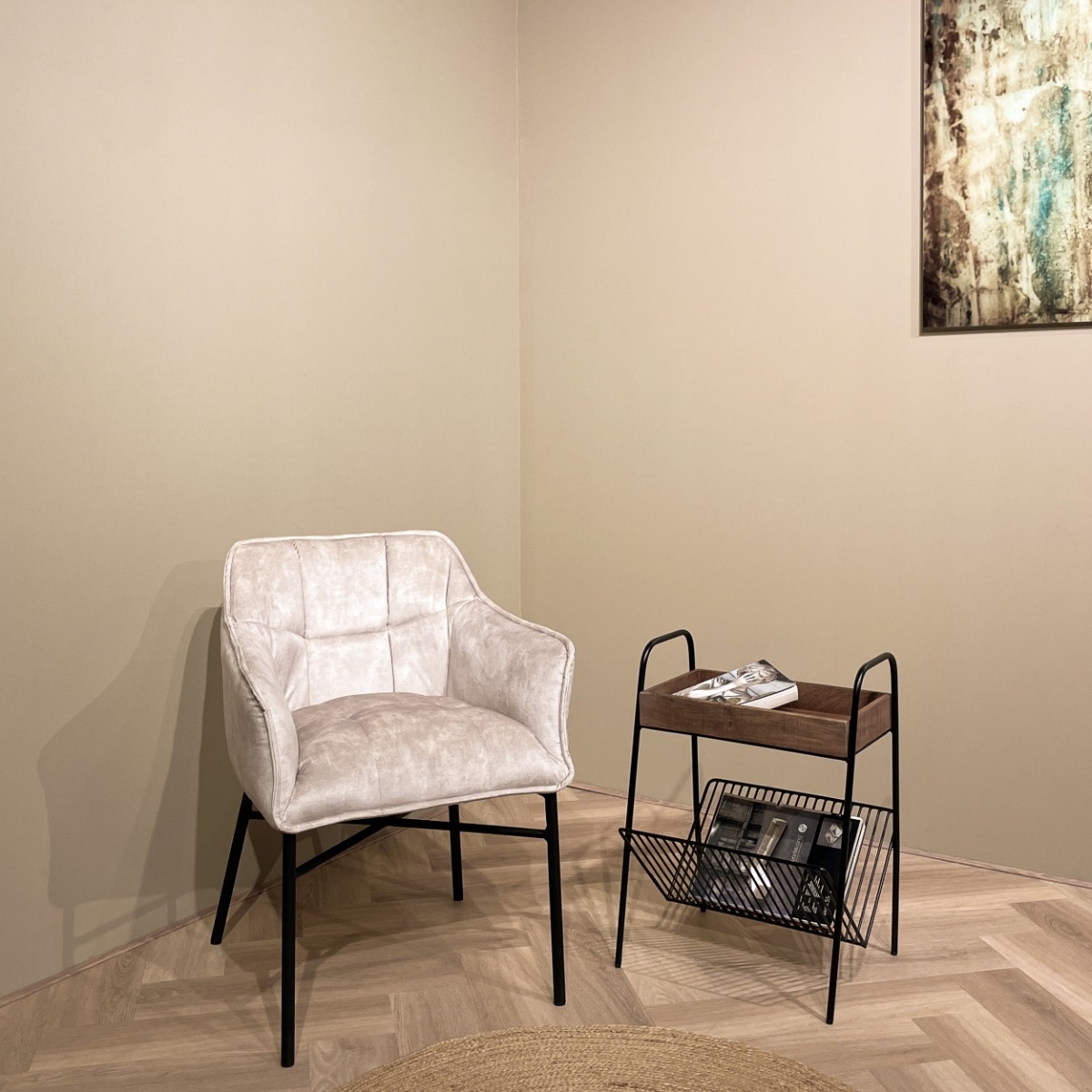 Brix - Bijzettafel Brix April - 40x45x62 - Mangohout