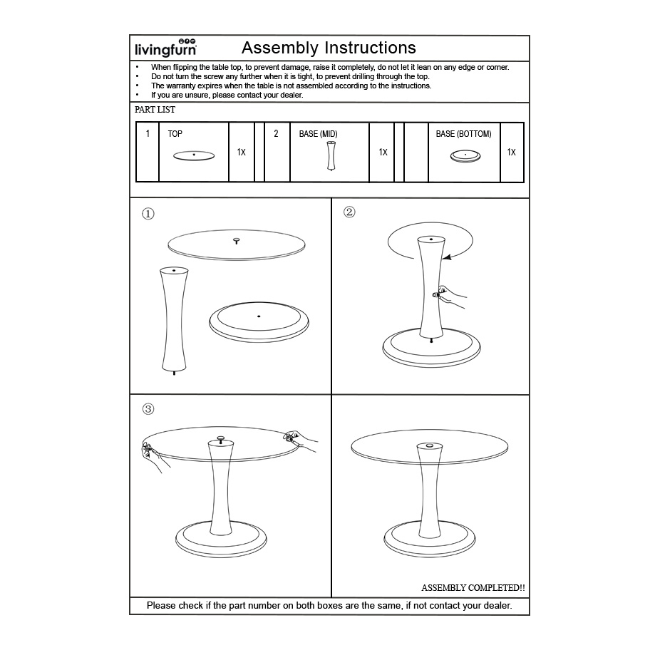 Brix - Salontafel Brix Vivian Bruin - 50x50x45 - Mangohout
