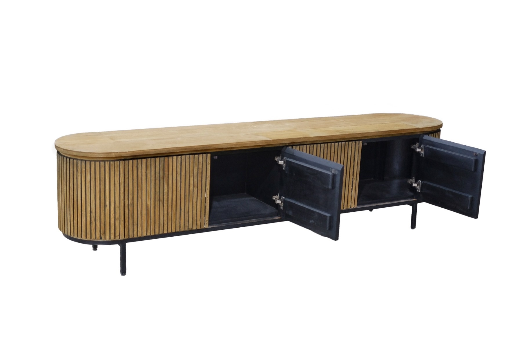 Livingfurn - TV-meubel - Lausanne - Teakhout - 210cm