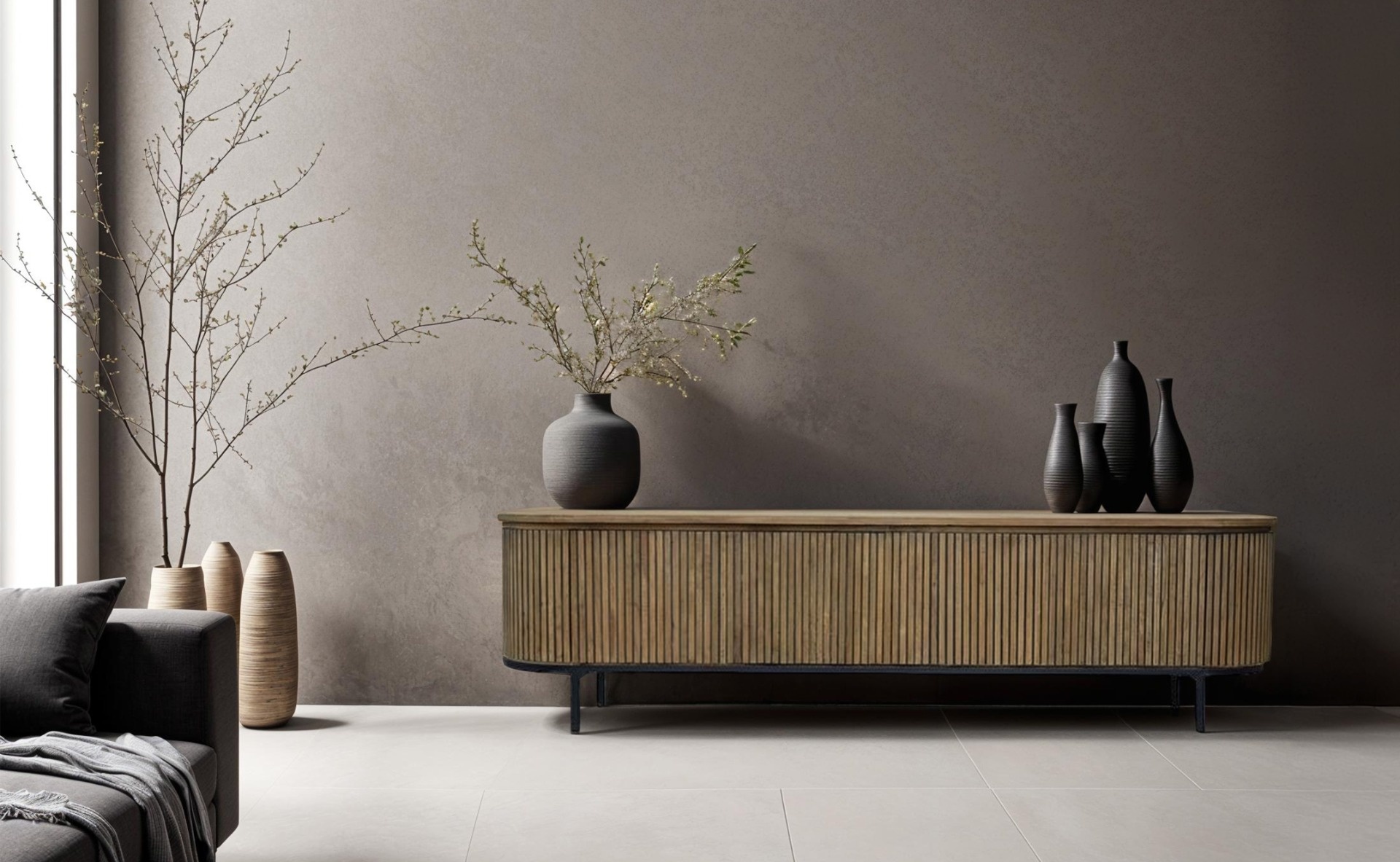 Livingfurn - TV-meubel - Lausanne - Teakhout - 210cm