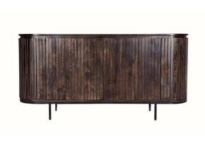 Livingfurn - Dressoir Noor Walnut 170cm - Mangohout / Gecoat Staal