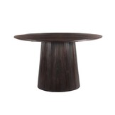 Livingfurn - Eetkamertafel Salvator Walnut 130cm - Mangohout