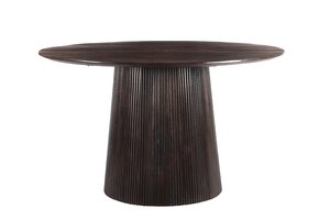 Livingfurn - Eetkamertafel Salvator Walnut 130cm - Mangohout