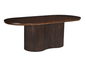 Livingfurn - Eetkamertafel Sevilla Brown 220cm - Mangohout