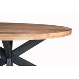 Brix - Eetkamertafel Ovaal - 240 cm - Mangohout - Bruin