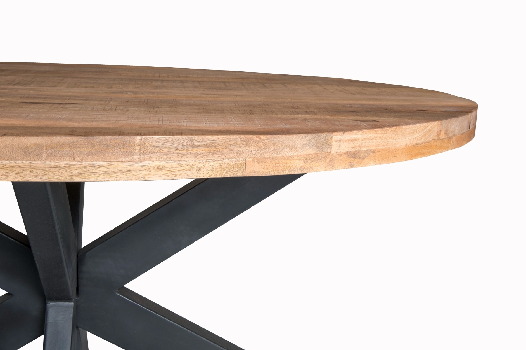 Brix - Eetkamertafel Ovaal - 240 cm - Mangohout - Bruin