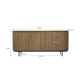 Livingfurn - Dressoir - Lausanne - Teakhout - 180cm