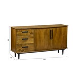 Livingfurn - Dressoir Elias 152cm - Mangohout