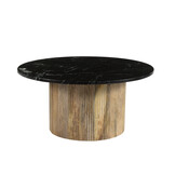 Brix - Salontafel Nova - Mangohout Marmer - 70x70x36