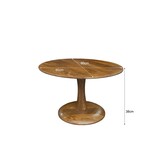 Brix - Salontafel Brix Vivian Bruin - 60x60x38cm - Mangohout