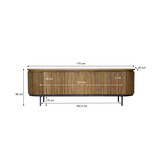 Livingfurn - TV-meubel - Lausanne Teakhout - 170cm