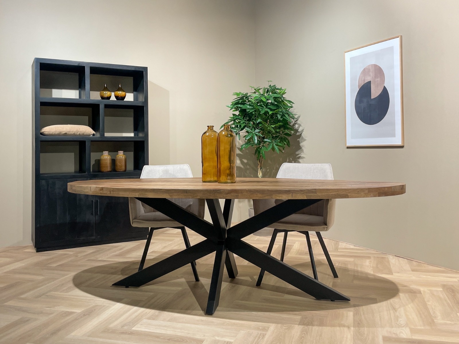 Brix - Eetkamertafel Ovaal - 210 cm - Mangohout - Bruin