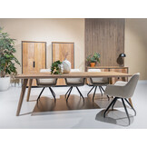 Livingfurn - Eetkamertafel Tomar 220cm - Teakhout