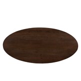 Livingfurn - Eetkamertafel Jesper Oval Brown 210 cm - Mangohout / Gecoat Staal