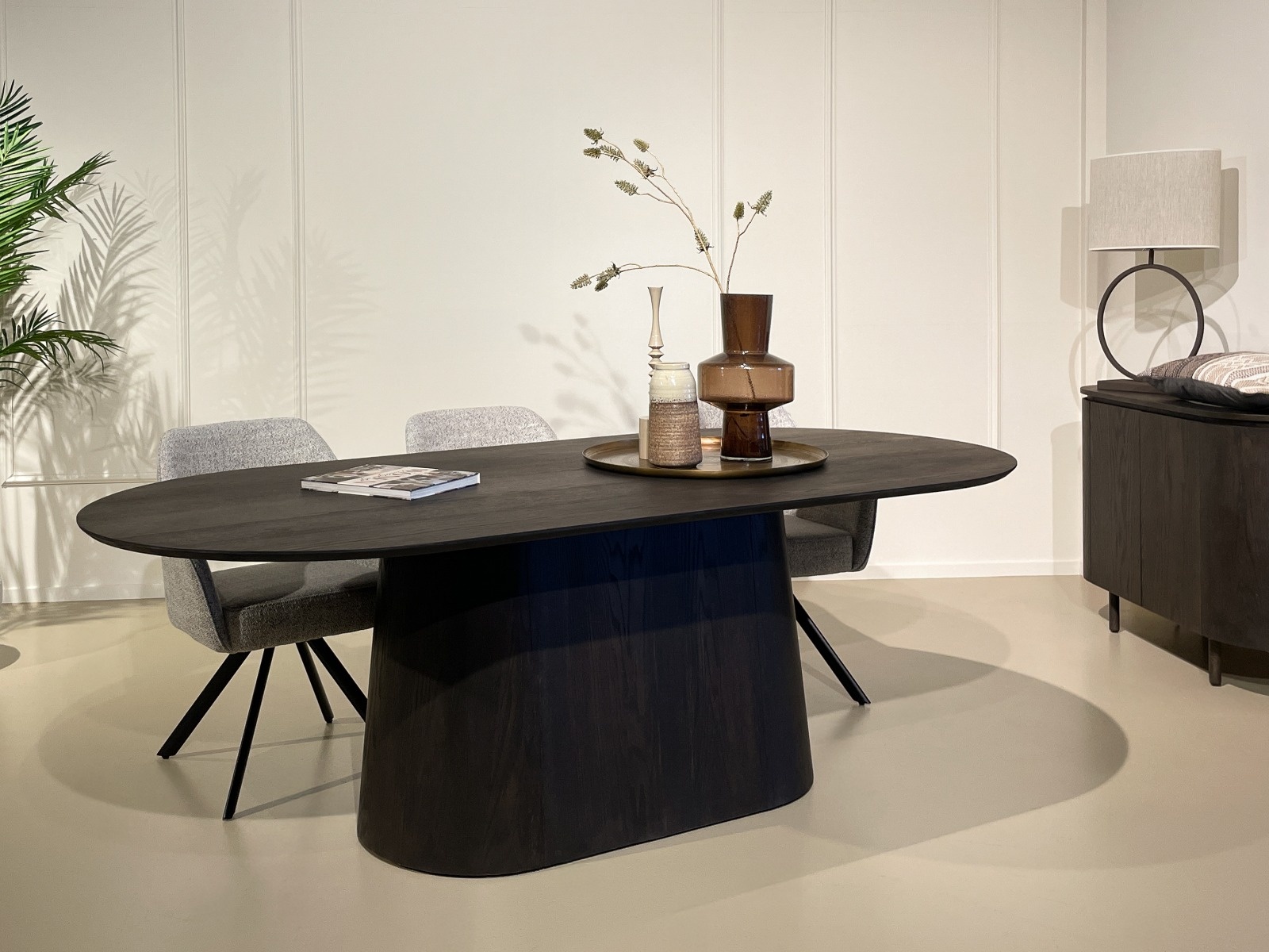 Livingfurn - Eetkamertafel - Tobago Espresso 230cm - Bruin