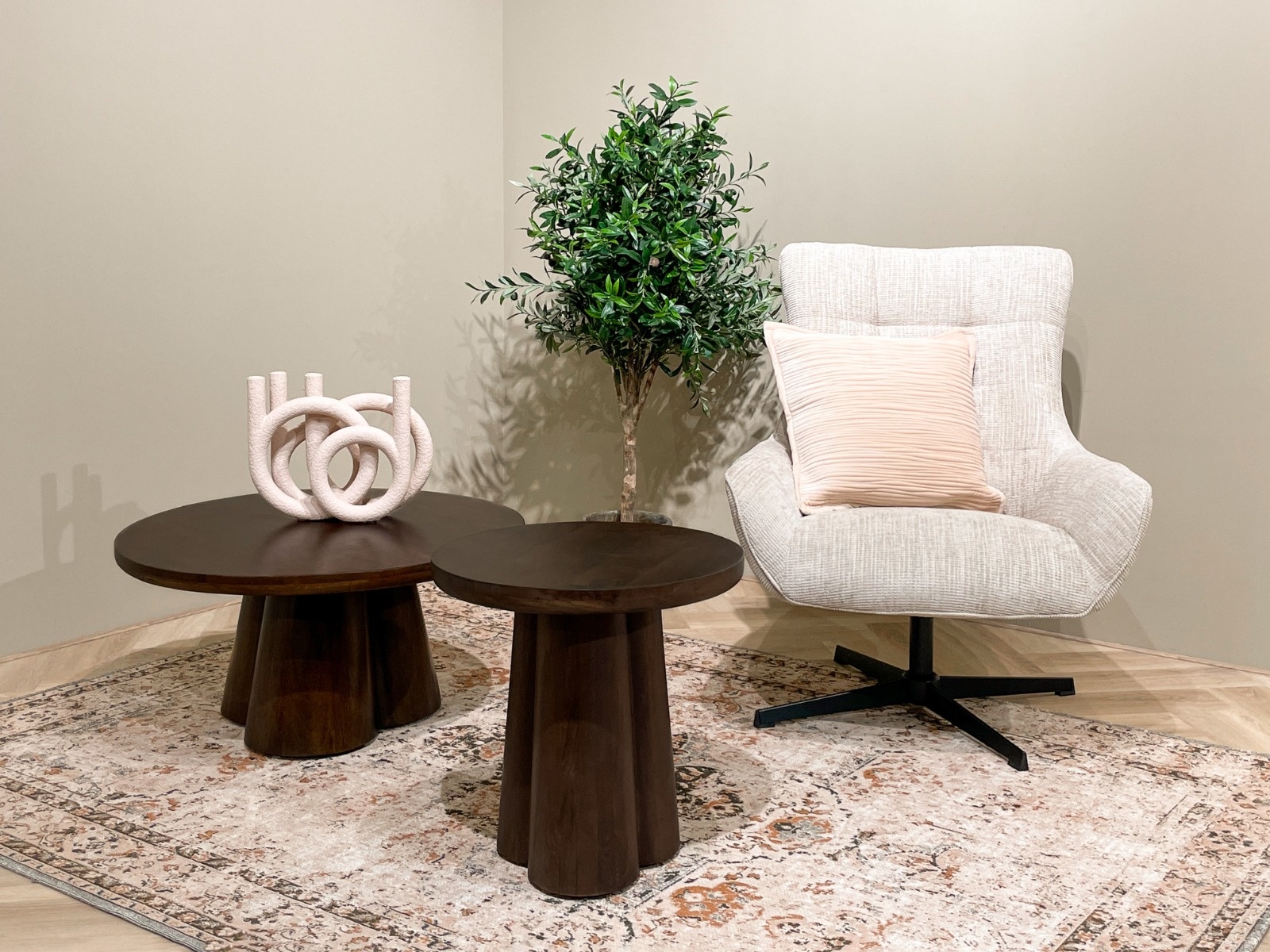 Brix - Salontafel Brix Clubs 80cm - Mangohout