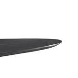 Livingfurn - Ronde Eetkamertafel Oslo Zwart - Acasia Hout  - 120 cm