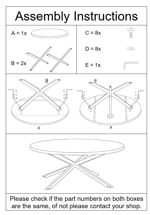 Livingfurn - Ronde Eetkamertafel Oslo Zwart - Acasia Hout  - 120 cm