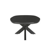 Livingfurn - Salontafel Jesper Black 120 - Mangohout / Gecoat Staal