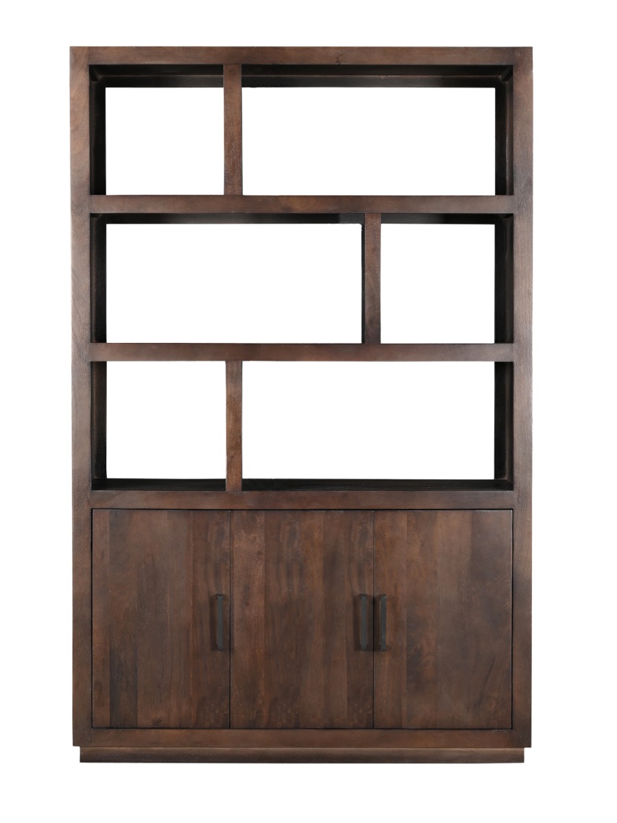 Livingfurn - Kabinetkast Jaxx Brown 145cm - Mangohout