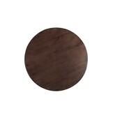 Livingfurn - Eetkamertafel Jesper Round Brown 120cm - Mangohout / Gecoat Staal