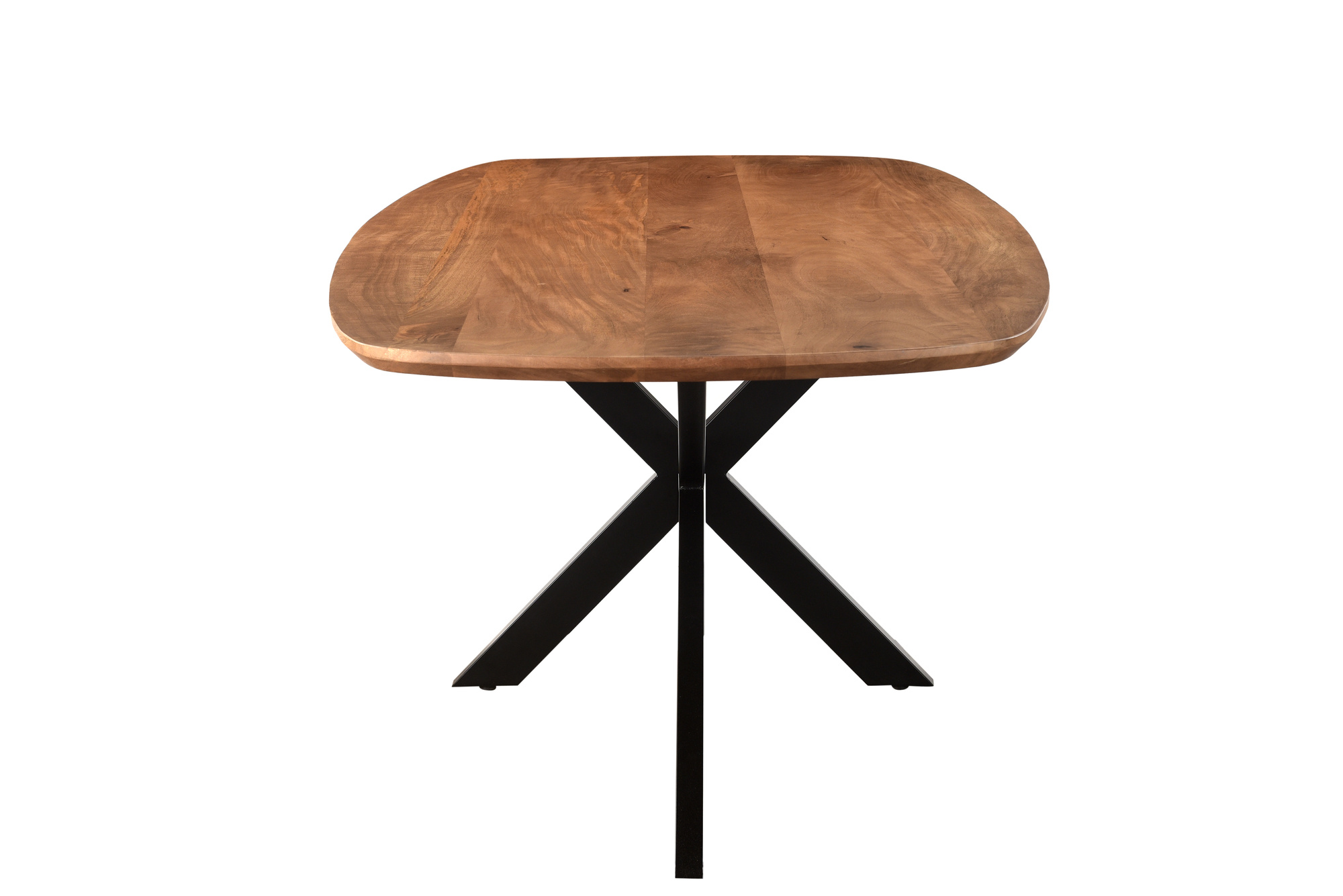 Livingfurn - Eetkamertafel Jesper Danish Oval 230cm - Mangohout / Gecoat Staal