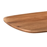Livingfurn - Eetkamertafel Jesper Danish Oval 230cm - Mangohout / Gecoat Staal