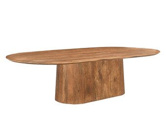 Livingfurn - Eetkamertafel Salvator 300cm - Mangohout