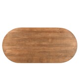 Livingfurn - Eetkamertafel Salvator 300cm - Mangohout