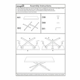 Livingfurn - Eetkamertafel Norris Tree - 200x100x76 cm - Mangohout / Gecoat Staal