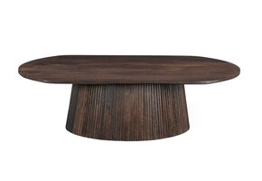 Livingfurn - Salontafel Salvator Walnut Oval 120 - Mangohout