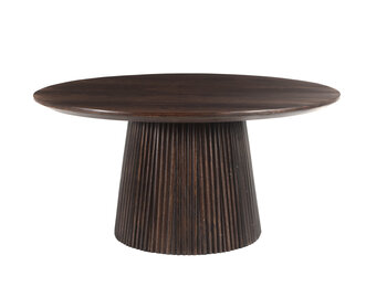 Livingfurn - Salontafel Salvator Walnut 80cm - Mangohout