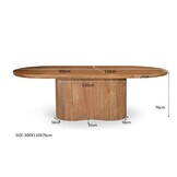 Livingfurn - Eetkamertafel Sevilla 300cm - Mangohout